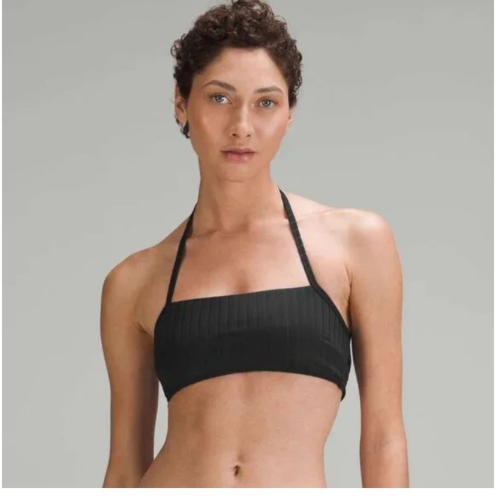 lululemon athletica ribbed halter cross back top A/B